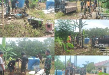 Sumur Bor untuk Dusun 4 dan 5 Buranga, Kolaborasi TNI dan Koperasi Pemilik IPR
