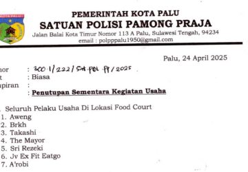 7 Usaha di Area Food Court Vatulemo Disanksi Akibat Sampah Berserakan
