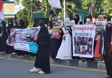 Ratusan Masyarakat Sulteng Gelar Aksi Peduli Palestina, Tuntut Hentikan Genosida di Gaza
