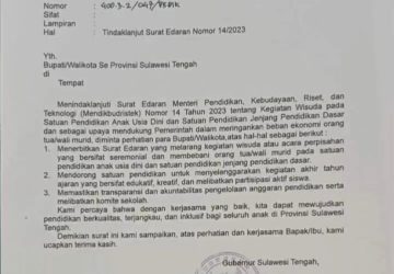 Instruksi Gubernur Anwar Hafid: Stop Wisuda PAUD-SD yang Memberatkan Orang Tua