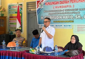 Syarifudin Hafid Serap Aspirasi Warga Morowali, Desak Perda Perlindungan Sungai Karaopa