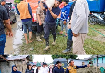 Relawan Berani dan Fathur Razaq Salurkan Bantuan ke Warga Terdampak Banjir di Wombo