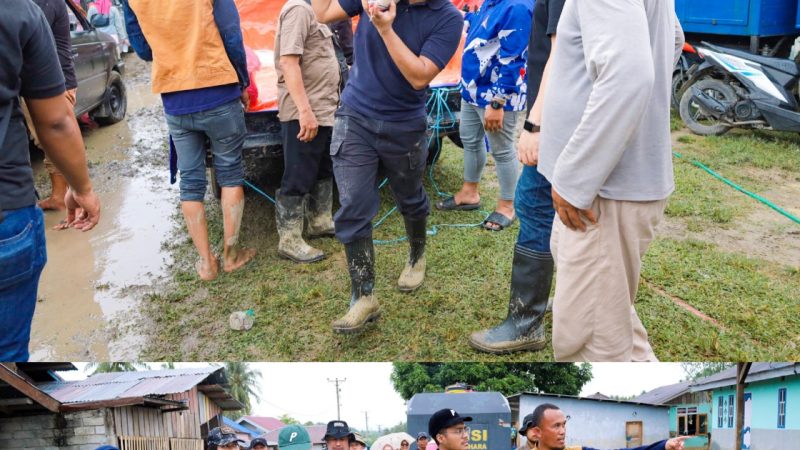 Relawan Berani dan Fathur Razaq Salurkan Bantuan ke Warga Terdampak Banjir di Wombo