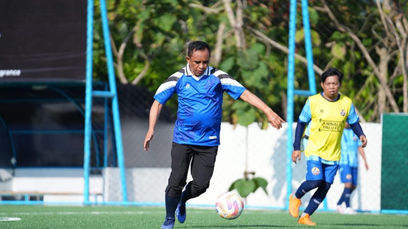 Hattrick Sang Gubernur! Pemprov FC Gasak Jurnalis Palu 6-4