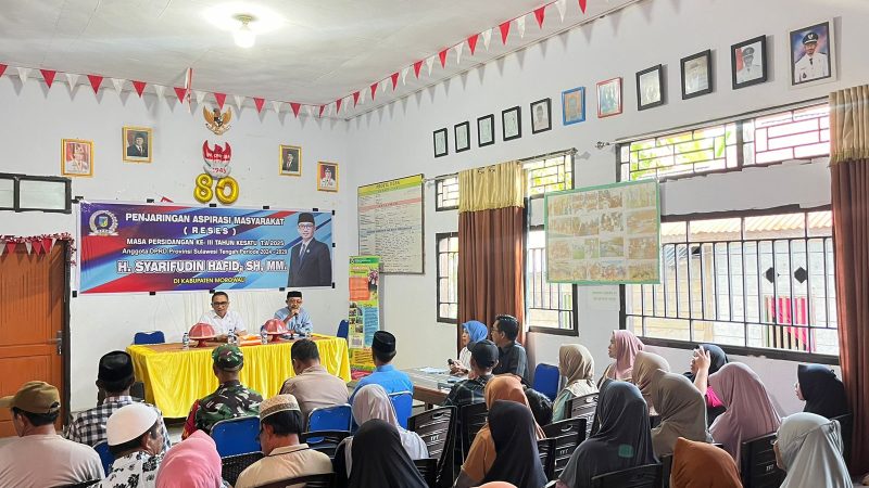 Wakil Ketua DPRD Sulteng Syarifuddin Hafid Reses di Delapan Desa Morowali