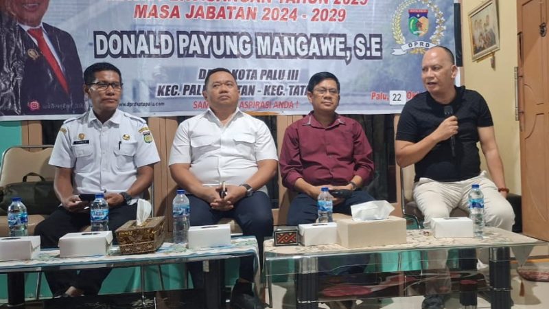 Reses di Tatura Utara, Donald Payung Mangawe Dengar Keluhan Warga Soal Infrastruktur dan Kebersihan
