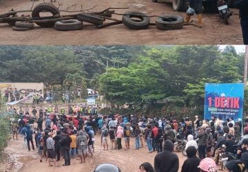 Warga Poboya Blokade Jalan Menuju Tambang CPM