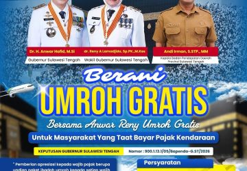 Ayo Jadi Wajib Pajak Taat, Pemprov Sulteng Siapkan Umroh Gratis