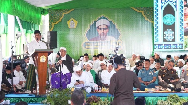 Haul Guru Tua, Anwar Hafid: Cinta Nyata dengan Aksi, Perhatikan Guru Diniyah