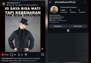 Instagram Ahmad Dhani Mendadak Kosong