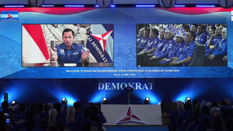 AHY Ajak Demokrat Sulteng Solid Hadapi 2029, Puji Perjuangan Anwar Hafid