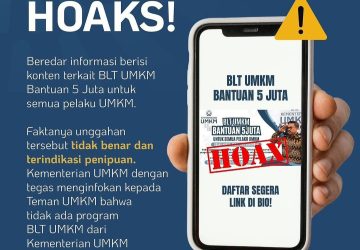 Hati-Hati! Link Pendaftaran Bantuan Langsung Tunai UMKM Rp5 Juta Penipuan