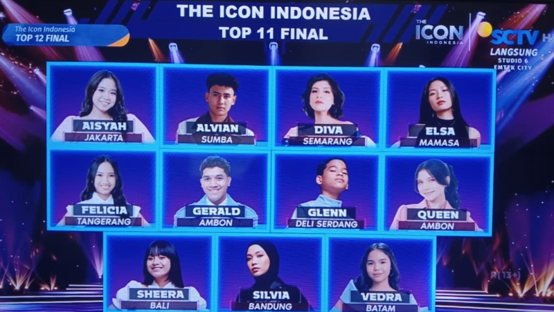 The Icon Indonesia Penuh Haru, Fia Makassar Tereliminasi, Ini Daftar Top 11