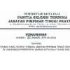 Pansel Umumkan Tiga Besar JPT Pratama Kota Palu