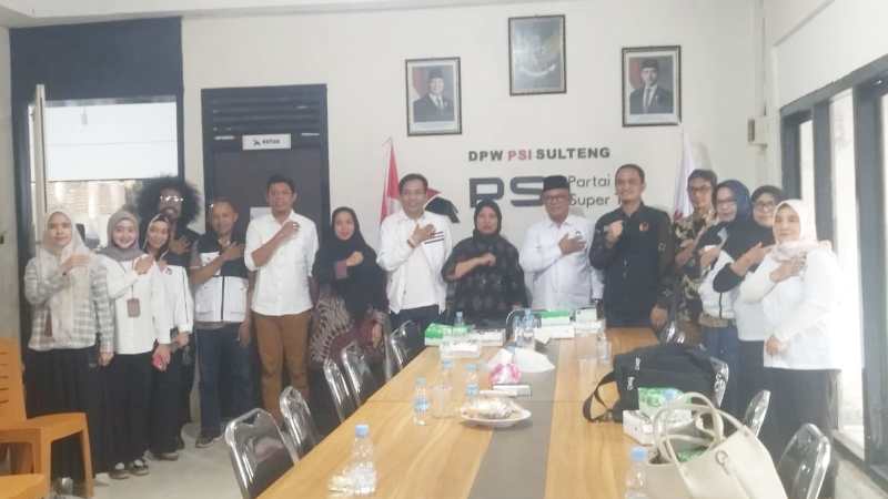 PSI Sulteng Perkuat Struktur Hingga Desa, KPU dan Bawaslu Tinjau Kesiapan Partai