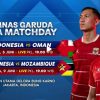 Live Streaming Indonesia Vs Oman, Garuda Siap Beri Perlawanan