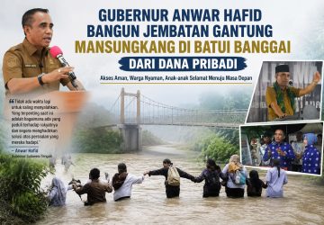 Anwar Hafid Bangun Jembatan Gantung di Desa Masungkang Pakai Dana Pribadi