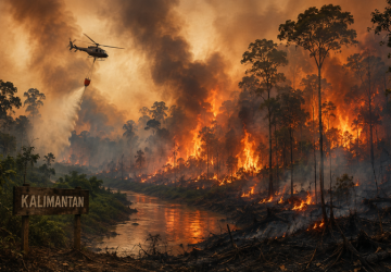 Karhutla Kalsel Meluas, 595 Hektare Terbakar; Parigi Moutong Hadapi Kekeringan 1.400 Hektare Sawah