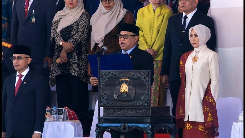 Ketua DPRD Sulteng Bacakan Teks Proklamasi HUT RI ke-81