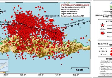 BMKG Catat 5.012 Gempa Susulan di Flores, NTT