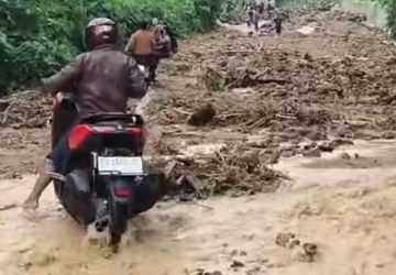 Banjir Rendam Empat Desa di Kasimbar, Jembatan Peningka Putus