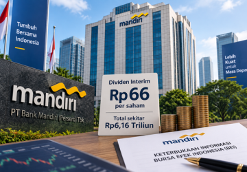Bank Mandiri (BMRI) Bagikan Dividen Interim Rp6,16 Triliun