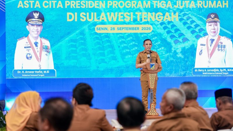 Program Tiga Juta Rumah Dikebut, Sulteng Kejar 8.000 Unit Tahun Ini