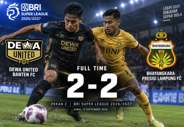 Dewa United Selamat dari Kekalahan, Denilson Junior Jadi Penyelamat saat Lawan Bhayangkara