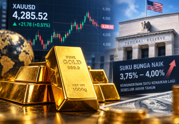 Fed Naikkan Bunga, Harga Emas Dunia Mulai Tertekan
