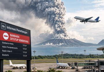 Abu Anak Krakatau Capai 50.000 Kaki, Empat Bandara Ditutup