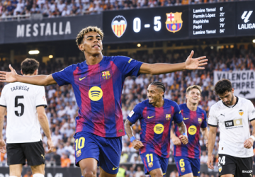 Lamine Yamal Mengamuk, Barcelona Libas Valencia 5-0