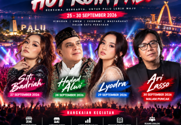 Bocoran Bintang HUT ke-48 Kota Palu, Ada Ari Lasso dan Lyodra