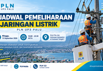 Jadwal Pemadaman Listrik di Palu dan Wilayah Lainnya, Minggu 13 September 2026
