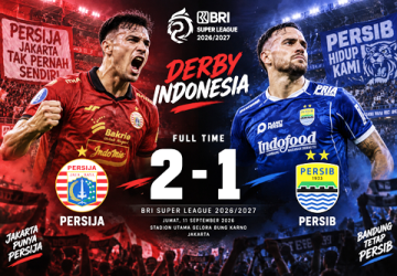 Hasil Persija vs Persib 2-1: Ivan Mamut Cetak Gol Dramatis Menit 90+5