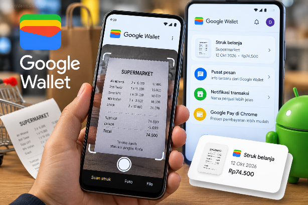Struk Belanja Bisa Masuk Google Wallet, Kapan Tersedia di Indonesia?
